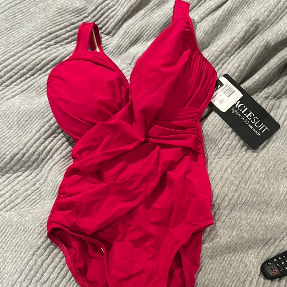Red MiracleSuit One Piece Swimsuit